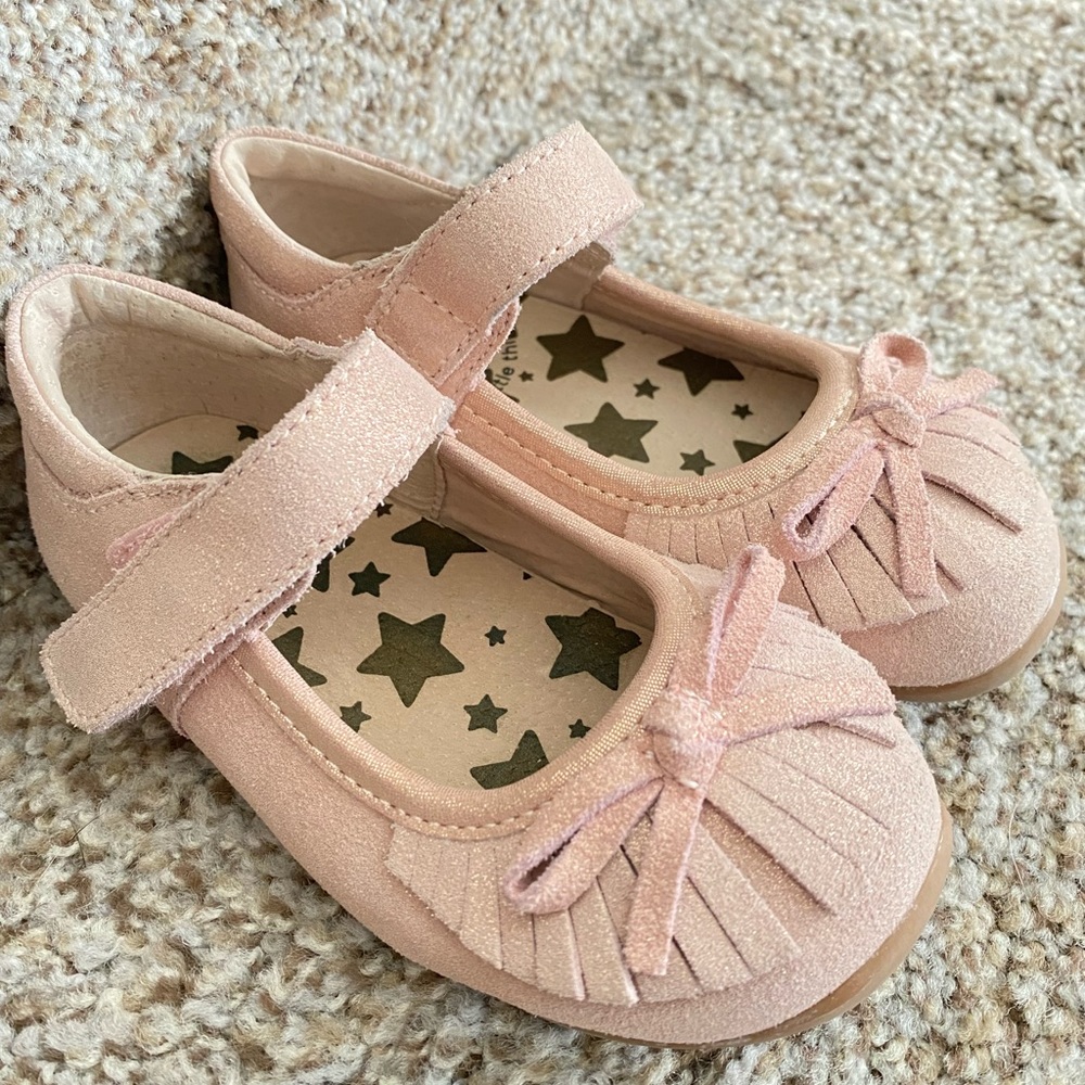 Livie & Luca Pink Fringe Mary Jane
